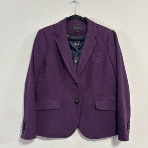 Talbots Size 14 Dark Purple Wool Riding Blazer Jacket
Equestrian Mallard.
